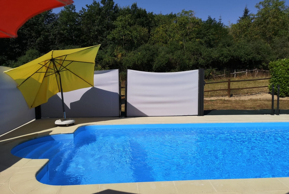 Superbe maison de campagne avec sous-sol et piscine à Saint-Agnan 