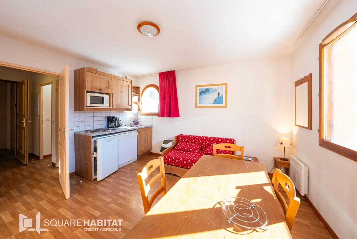 Appartement T3 à Arvieux avec terrasse et vue montagne, 35m² - Pied des pistes 