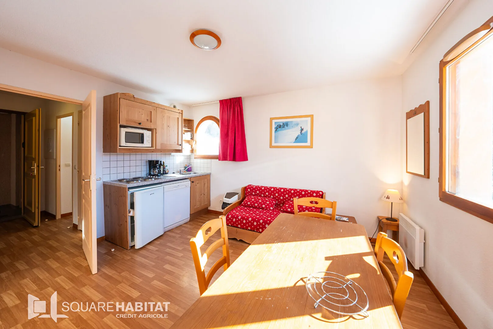 Appartement T3 à Arvieux avec terrasse et vue montagne, 35m² - Pied des pistes 