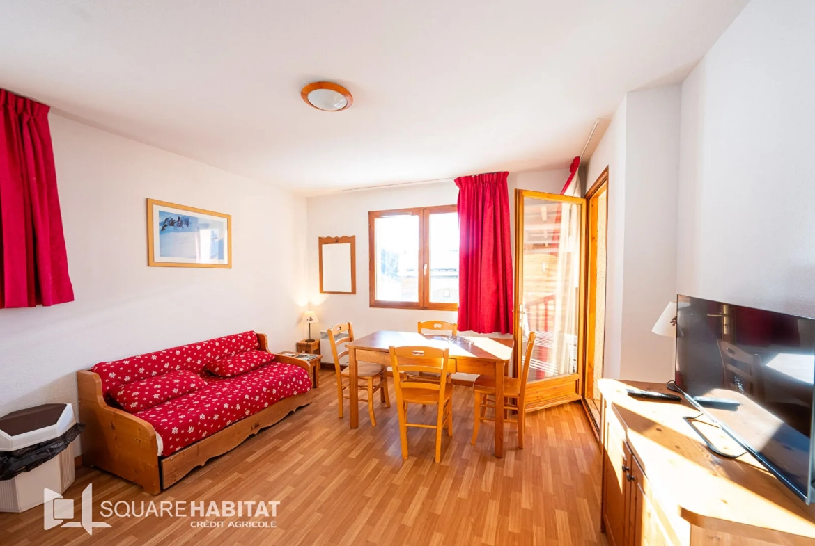 Appartement T3 à Arvieux avec terrasse et vue montagne, 35m² - Pied des pistes 