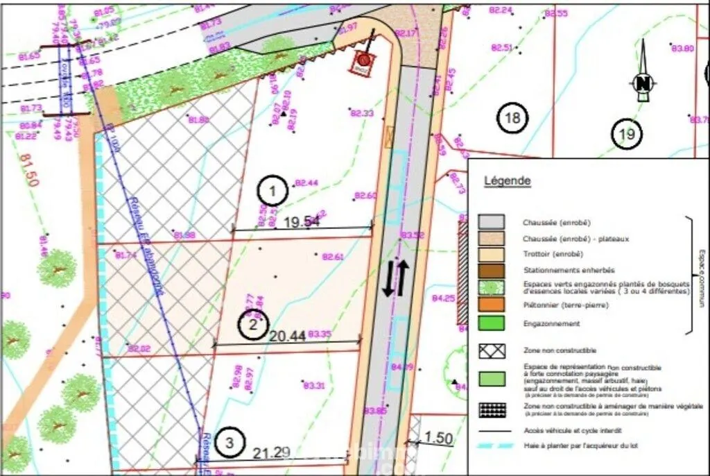 Terrain constructible de 602 m² à Saint Macaire en Mauges, proche Cholet et Nantes 