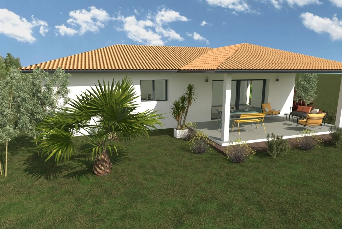 Maison neuve à Candresse avec terrasse et terrain de 748 m² 