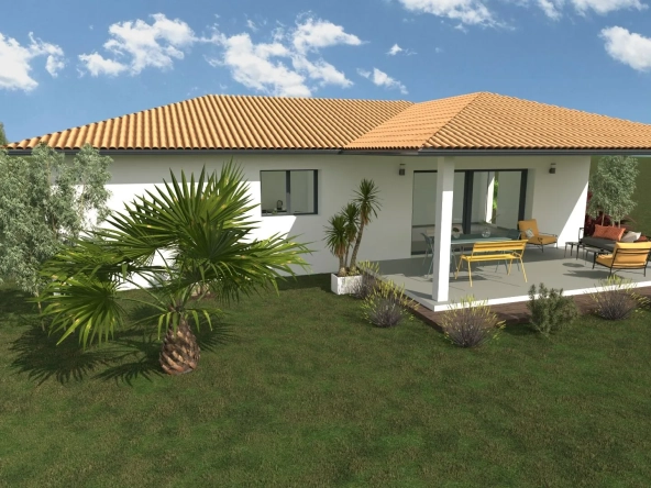 Maison neuve à Candresse avec terrasse et terrain de 748 m²