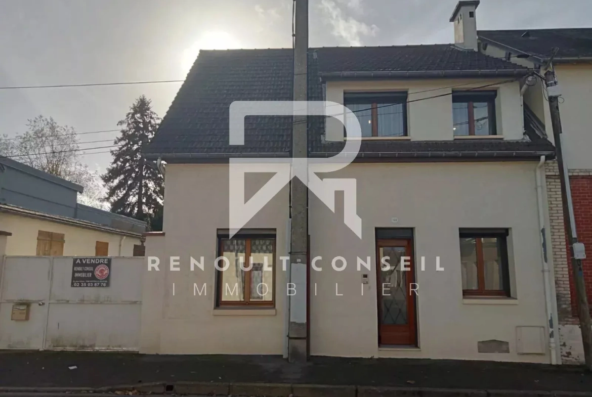 Charmante maison de ville de 115 m² à Caudebec-lès-Elbeuf avec jardin et garage 