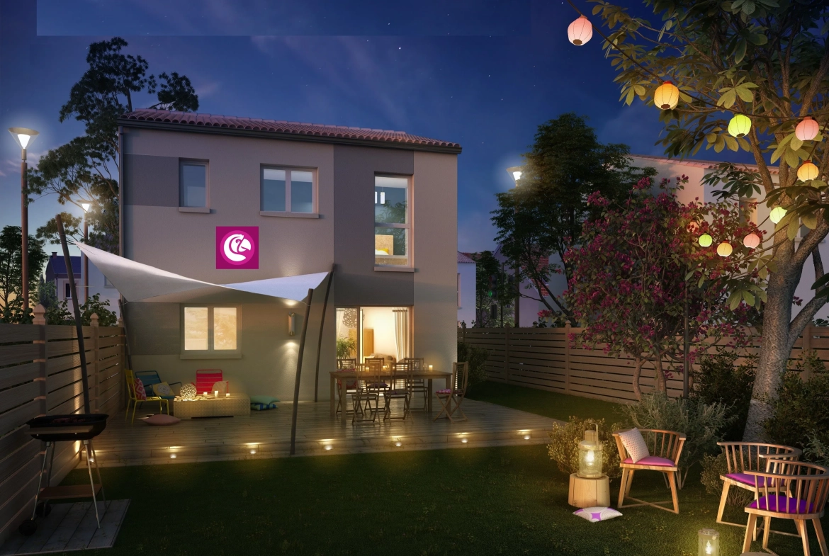 Maison neuve 3 chambres à Toulenne - Quartier privé sans vis-à-vis 