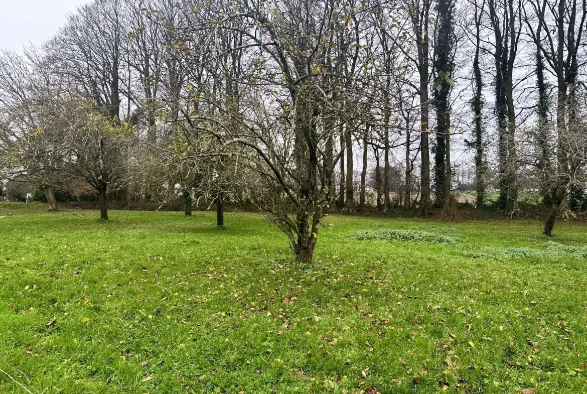 Terrain à bâtir viabilisé de 1182 m² à Thiergeville, proche Fécamp 