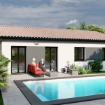 Maison neuve T4 à Villefranche de Lauragais sur terrain de 1100 m²