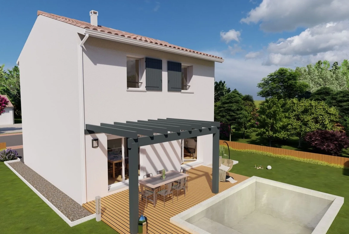 Maison à étage de 90 m² avec 3 chambres sur terrain de 6000 m² à Rilhac-Rancon 
