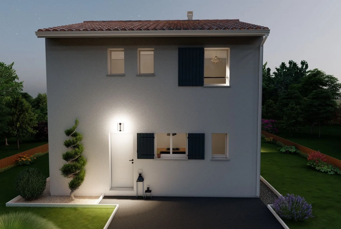 Maison à étage de 90 m² avec 3 chambres sur terrain de 6000 m² à Rilhac-Rancon 
