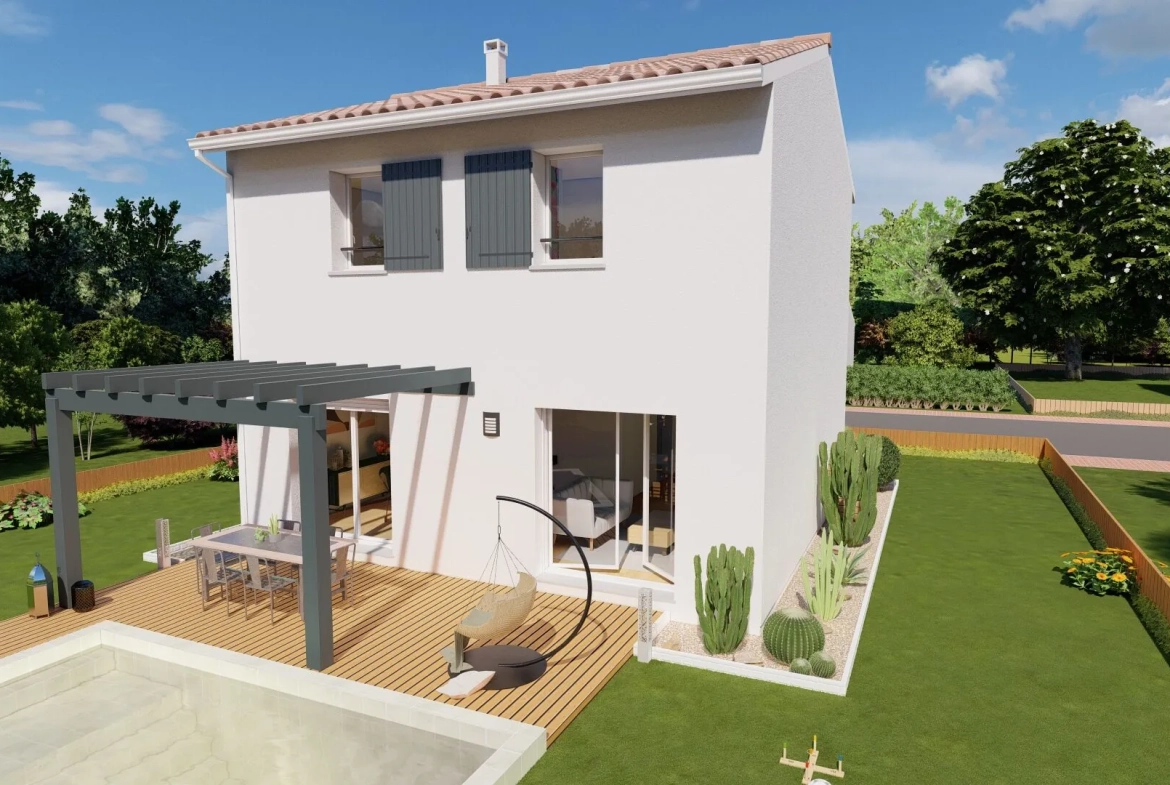 Maison à étage de 90 m² avec 3 chambres sur terrain de 6000 m² à Rilhac-Rancon 