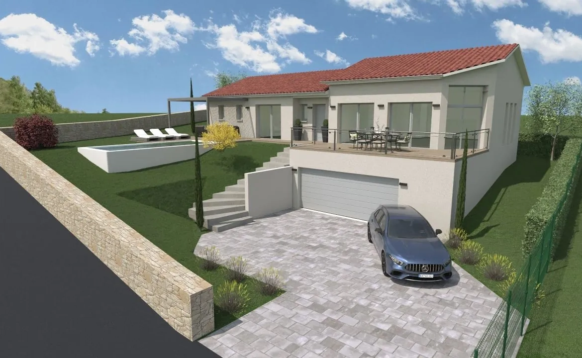 Construction neuve avec 3 chambres à Saint Just Malmont proches Saint-Étienne 