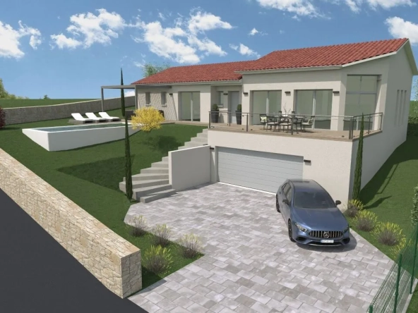 Construction neuve avec 3 chambres à Saint Just Malmont proches Saint-Étienne