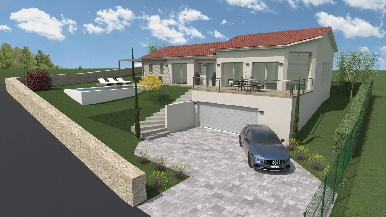 Construction neuve avec 3 chambres à Saint Just Malmont proches Saint-Étienne 