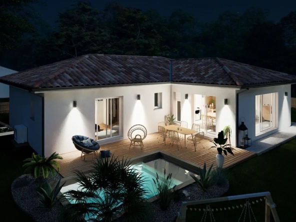 Maison neuve 3 chambres avec garage à Heugas - Construction personnalisée