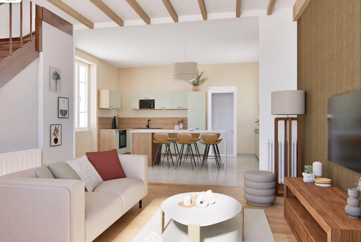 Magnifique maison de ville à Ingrandes-sur-Vienne avec grand terrain de 756 m² 