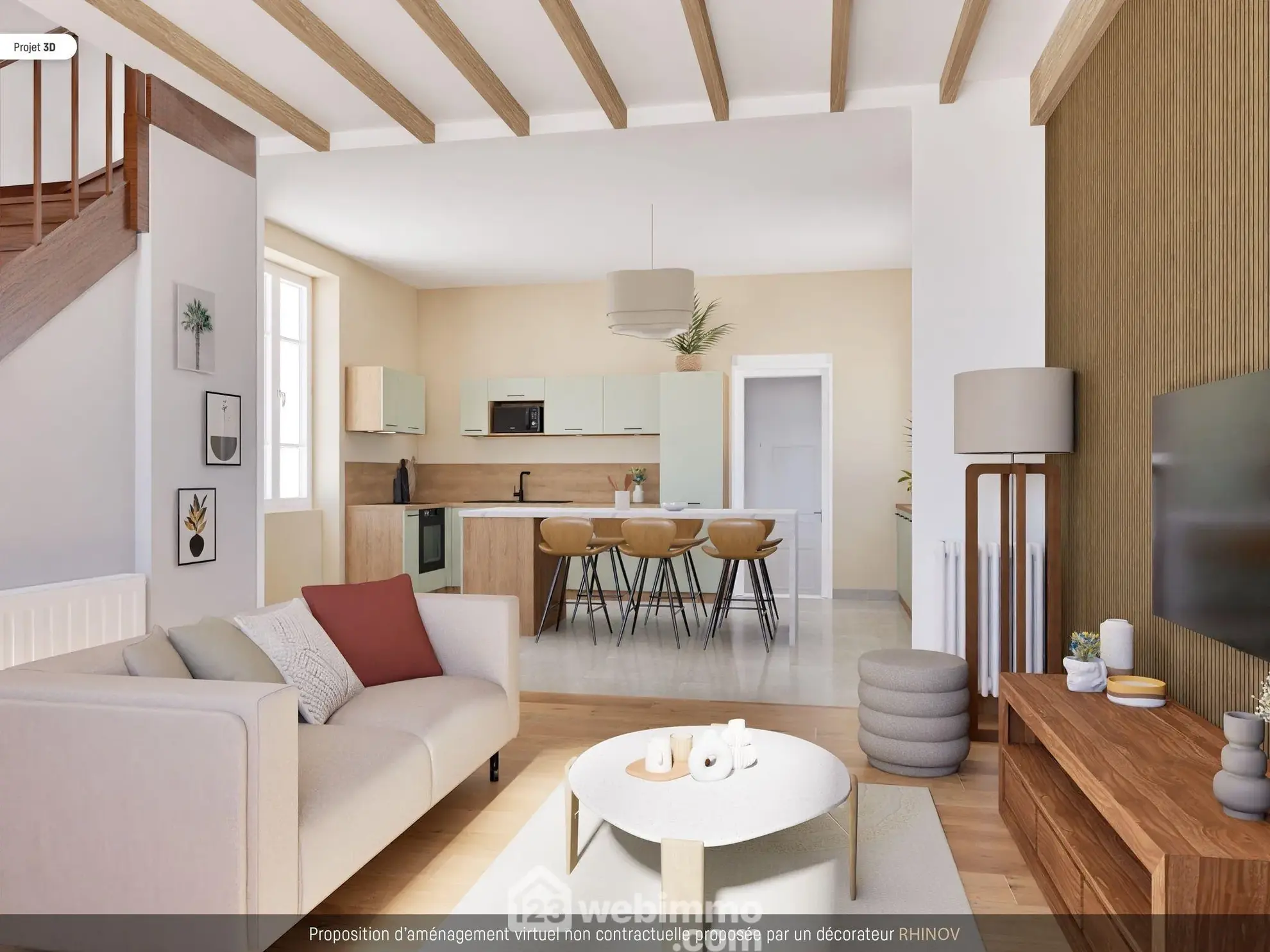 Magnifique maison de ville à Ingrandes-sur-Vienne avec grand terrain de 756 m² 