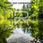 Magnifique étang de loisir à vendre à Fontaine sous Jouy, idéal pour la pêche et la détente