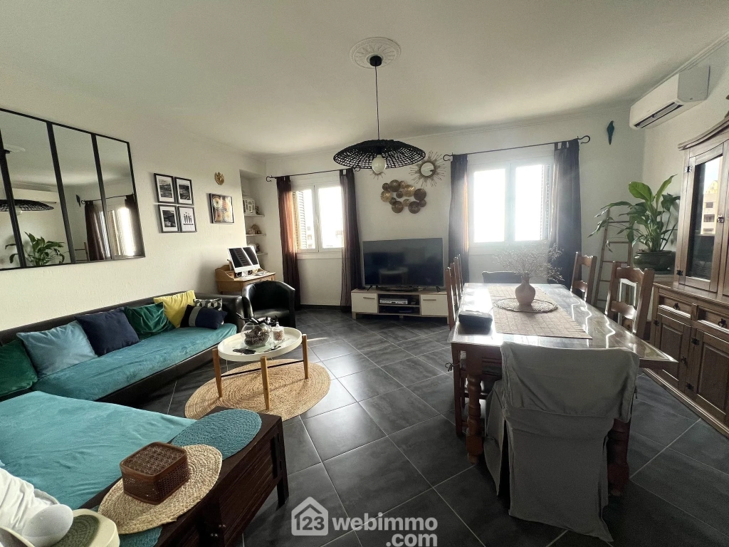 Appartement F5 lumineux de 91m² avec parking et cave à Bastia Sud