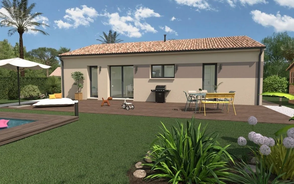 Maison neuve avec 3 chambres, jardin et domotique à Pompignac 
