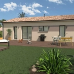 Maison neuve avec 3 chambres, jardin et domotique à Pompignac