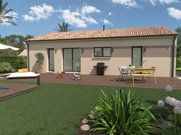 Maison neuve avec 3 chambres, jardin et domotique à Pompignac