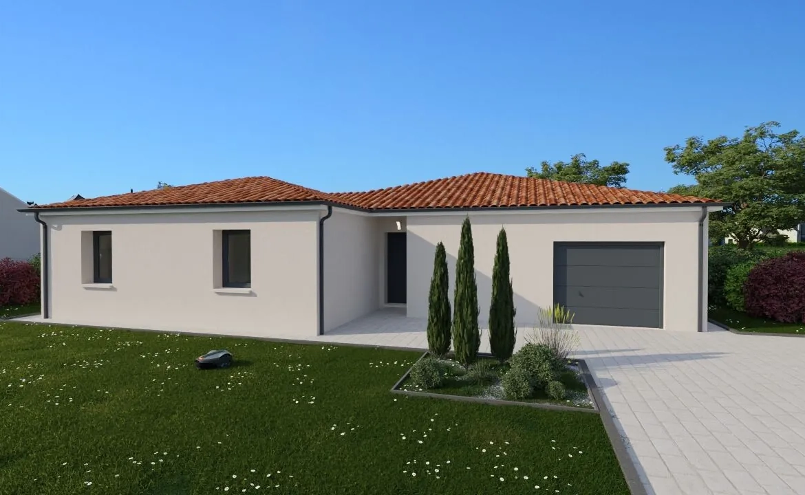 Maison neuve moderne de 118 m² avec 4 chambres à Iteuil 