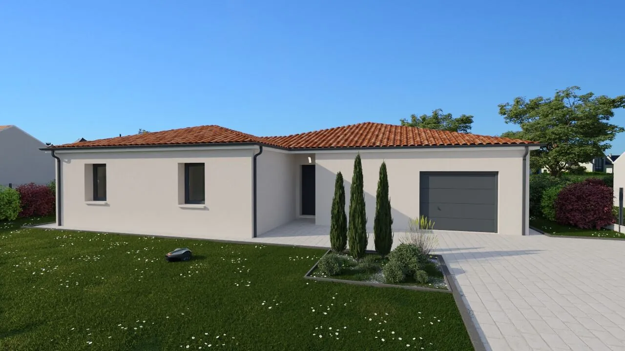 Maison neuve moderne de 118 m² avec 4 chambres à Iteuil 