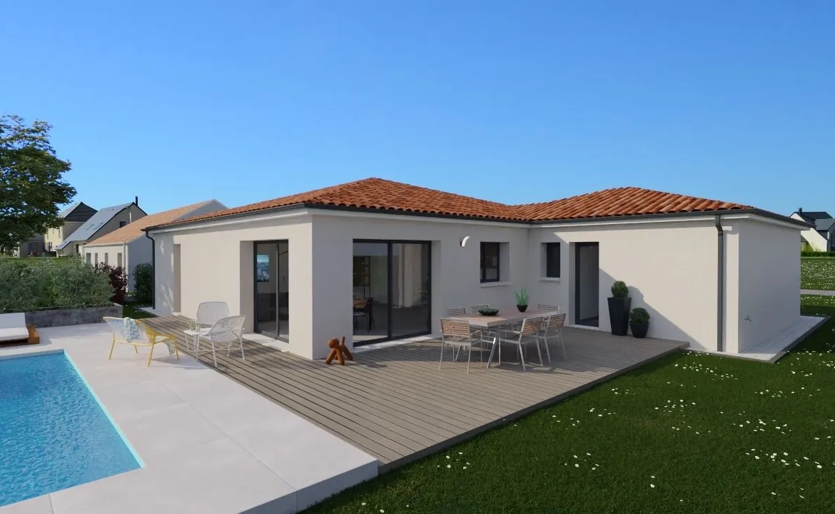 Maison neuve moderne de 118 m² avec 4 chambres à Iteuil 