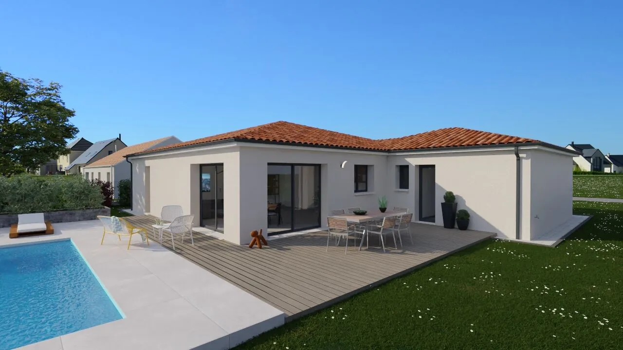 Maison neuve moderne de 118 m² avec 4 chambres à Iteuil 