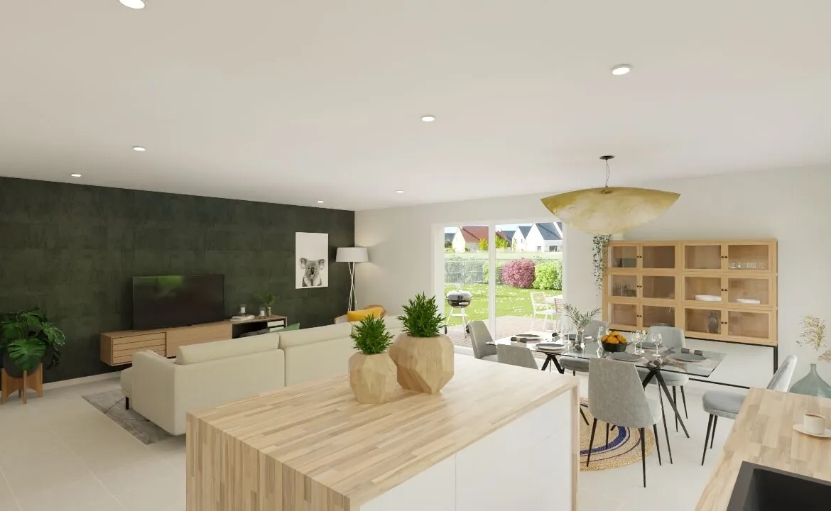 Maison neuve moderne de 118 m² avec 4 chambres à Iteuil 