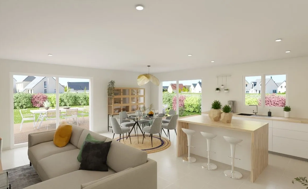 Maison neuve moderne de 118 m² avec 4 chambres à Iteuil 
