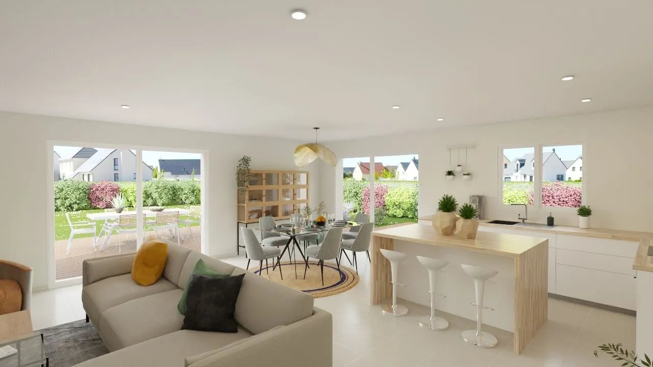 Maison neuve moderne de 118 m² avec 4 chambres à Iteuil 