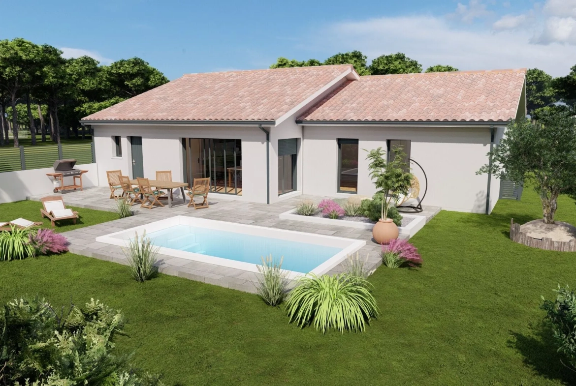 Construction maison à Castets près de Bayonne - 130 m² avec garage et prestations modernes 