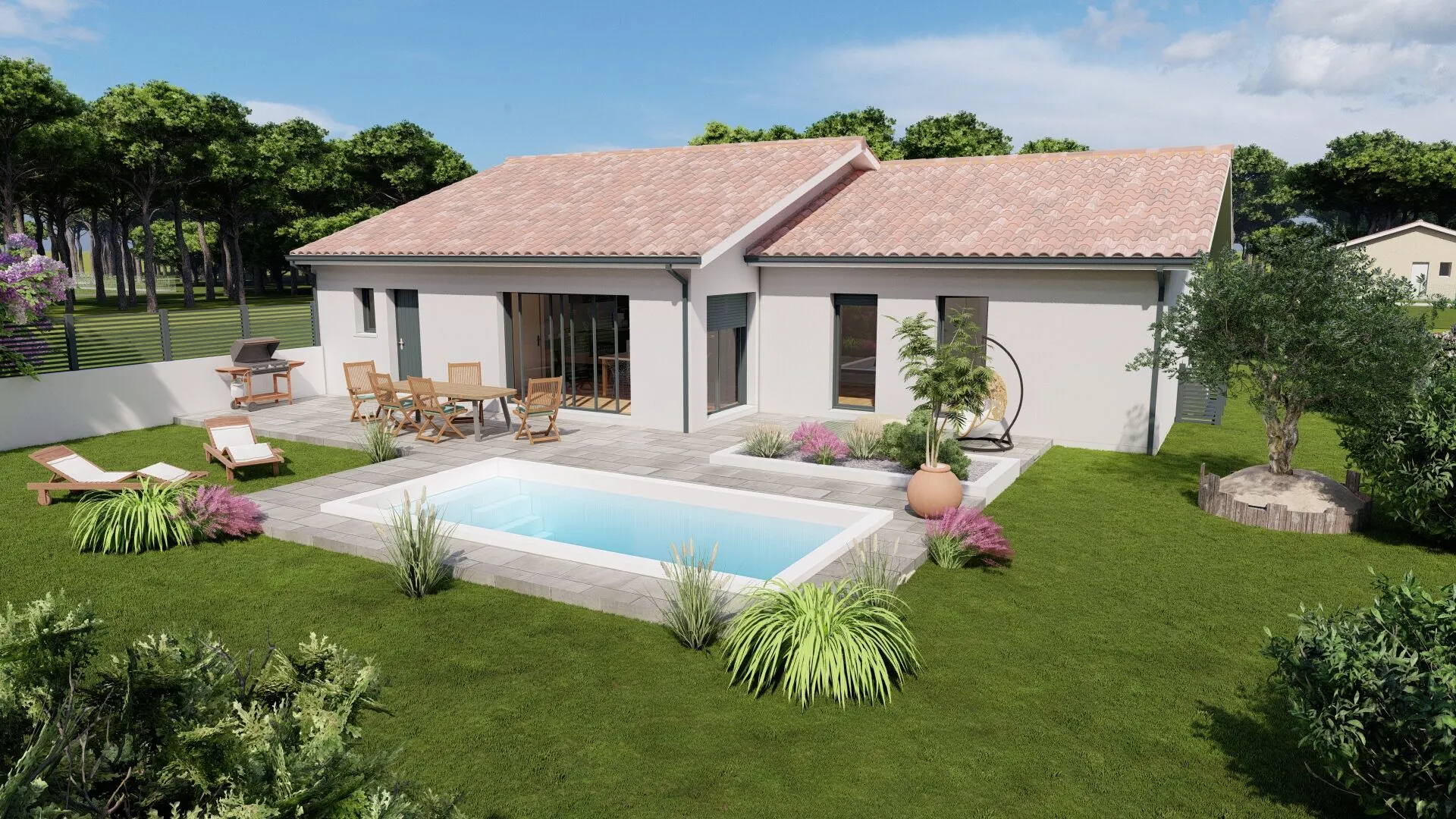Construction maison à Castets près de Bayonne - 130 m² avec garage et prestations modernes 
