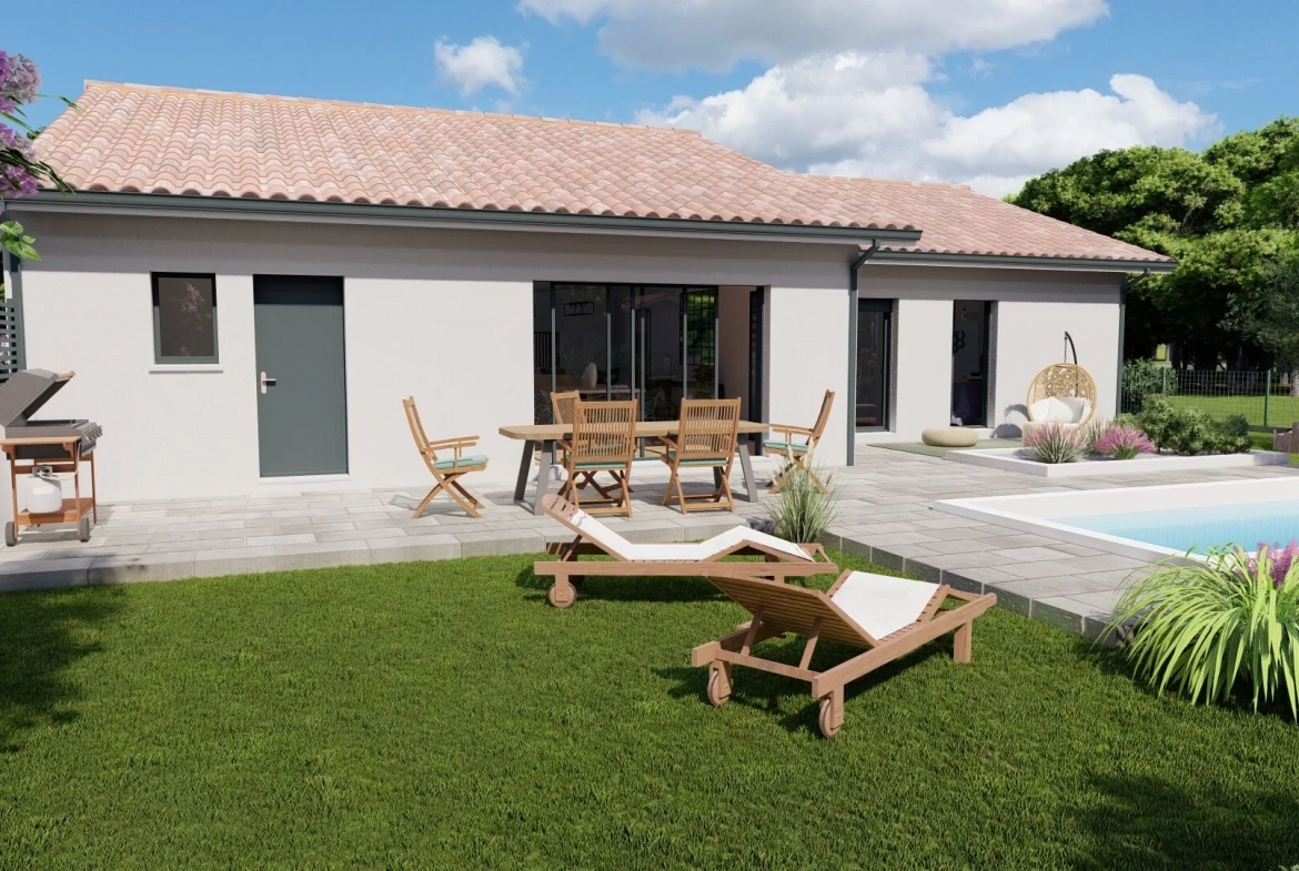 Construction maison à Castets près de Bayonne - 130 m² avec garage et prestations modernes 