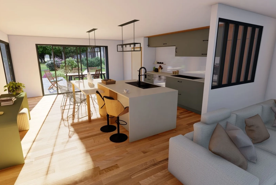 Construction maison à Castets près de Bayonne - 130 m² avec garage et prestations modernes 