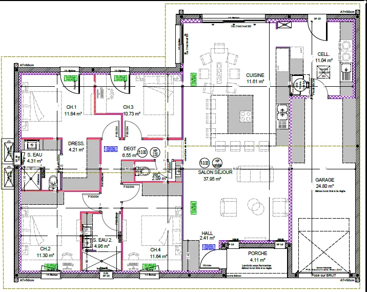 Construction maison à Castets près de Bayonne - 130 m² avec garage et prestations modernes 
