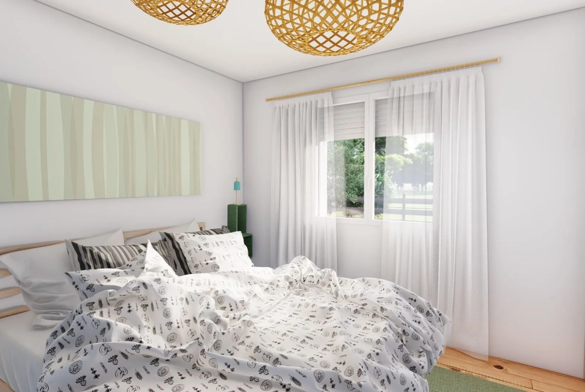 Terrain constructible avec maison à Bougue – 500 m², proche Mont de Marsan, à partir de 164 700 euros 