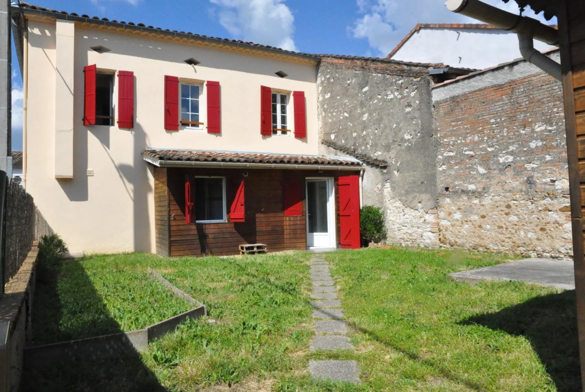 Immeuble de rapport à Briatexte avec 4 appartements et local professionnel 