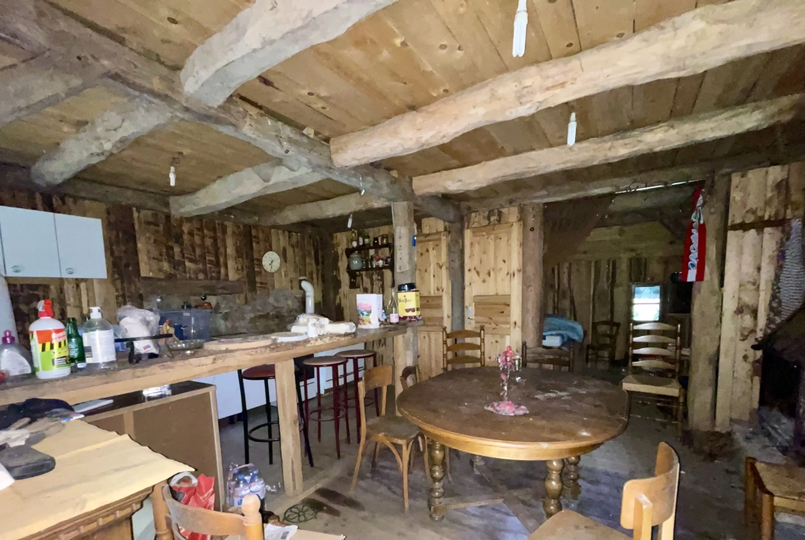 Étable aménagée en zone forestière à Duingt, terrain de 1642 m² 