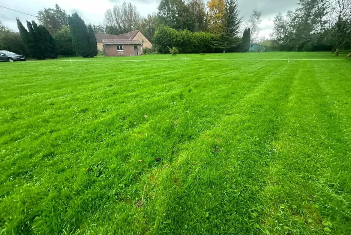 Terrain constructible de 1307 m² à Anvin, viabilisé et calme 