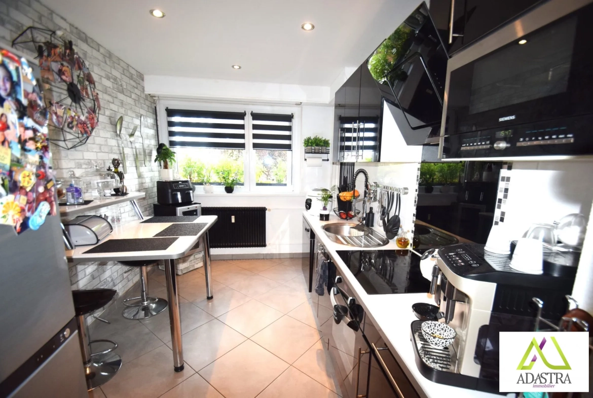 Magnifique appartement traversant 81,30 m² à Guebwiller avec terrasse et garage 
