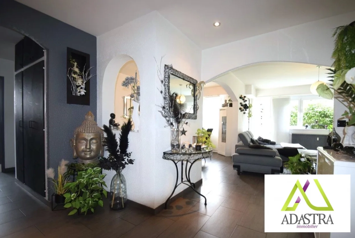 Magnifique appartement traversant 81,30 m² à Guebwiller avec terrasse et garage 