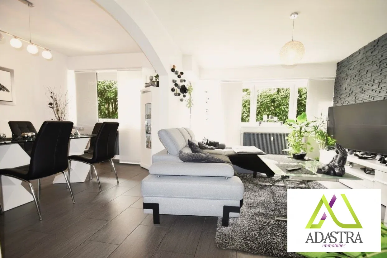 Magnifique appartement traversant 81,30 m² à Guebwiller avec terrasse et garage 