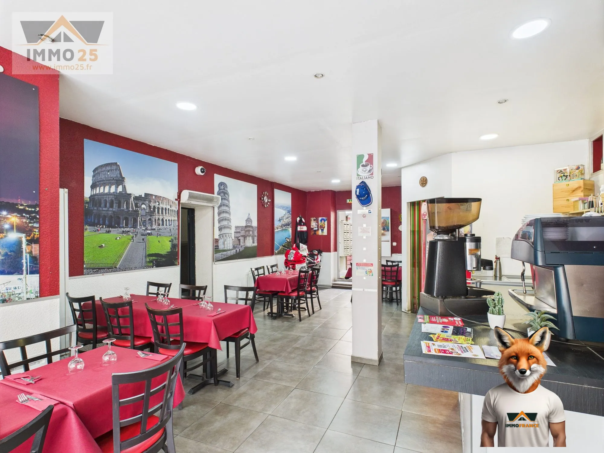 Fonds de commerce à vendre à Besançon - Restauration avec terrasse et parking 