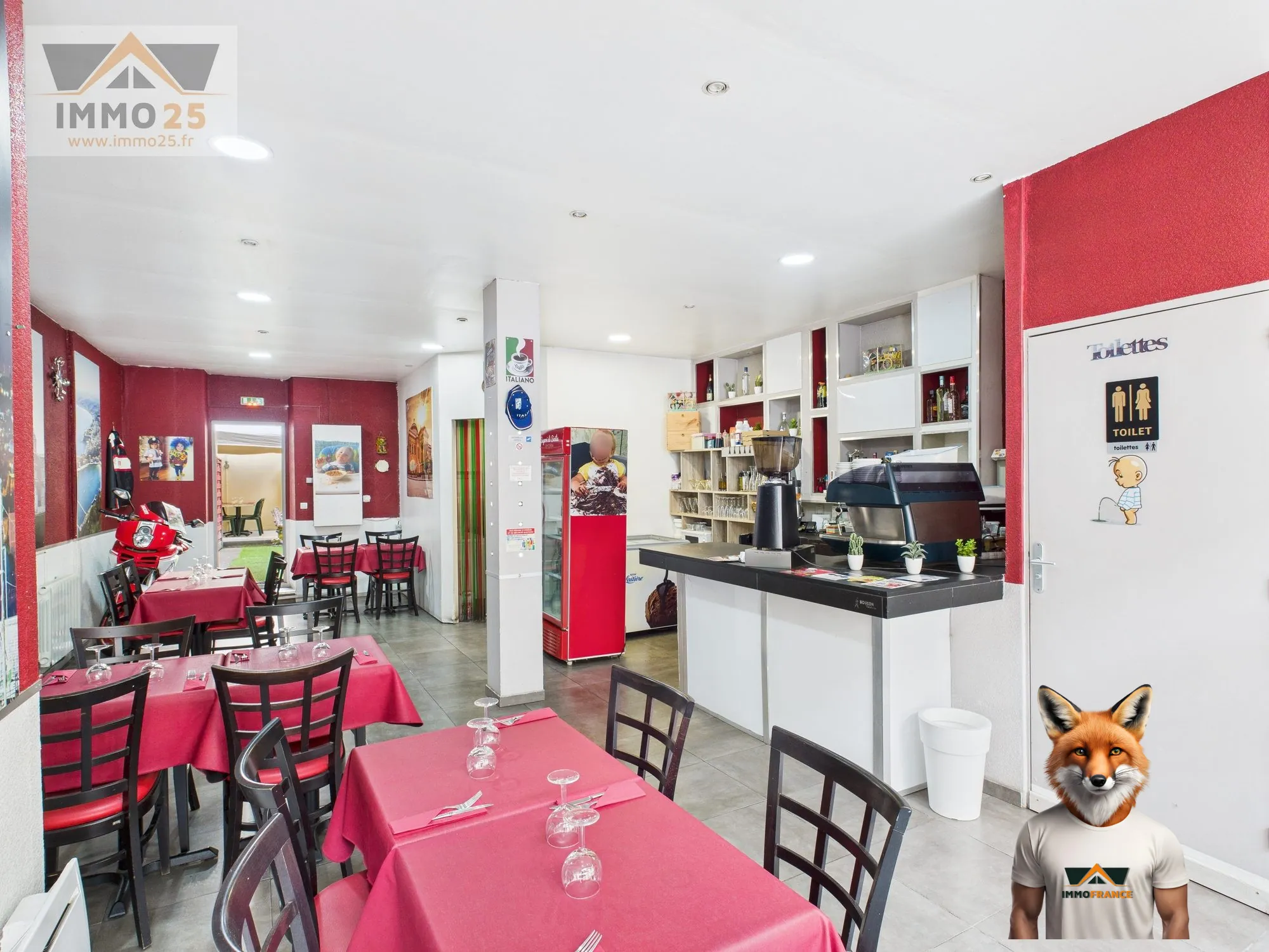 Fonds de commerce à vendre à Besançon - Restauration avec terrasse et parking 