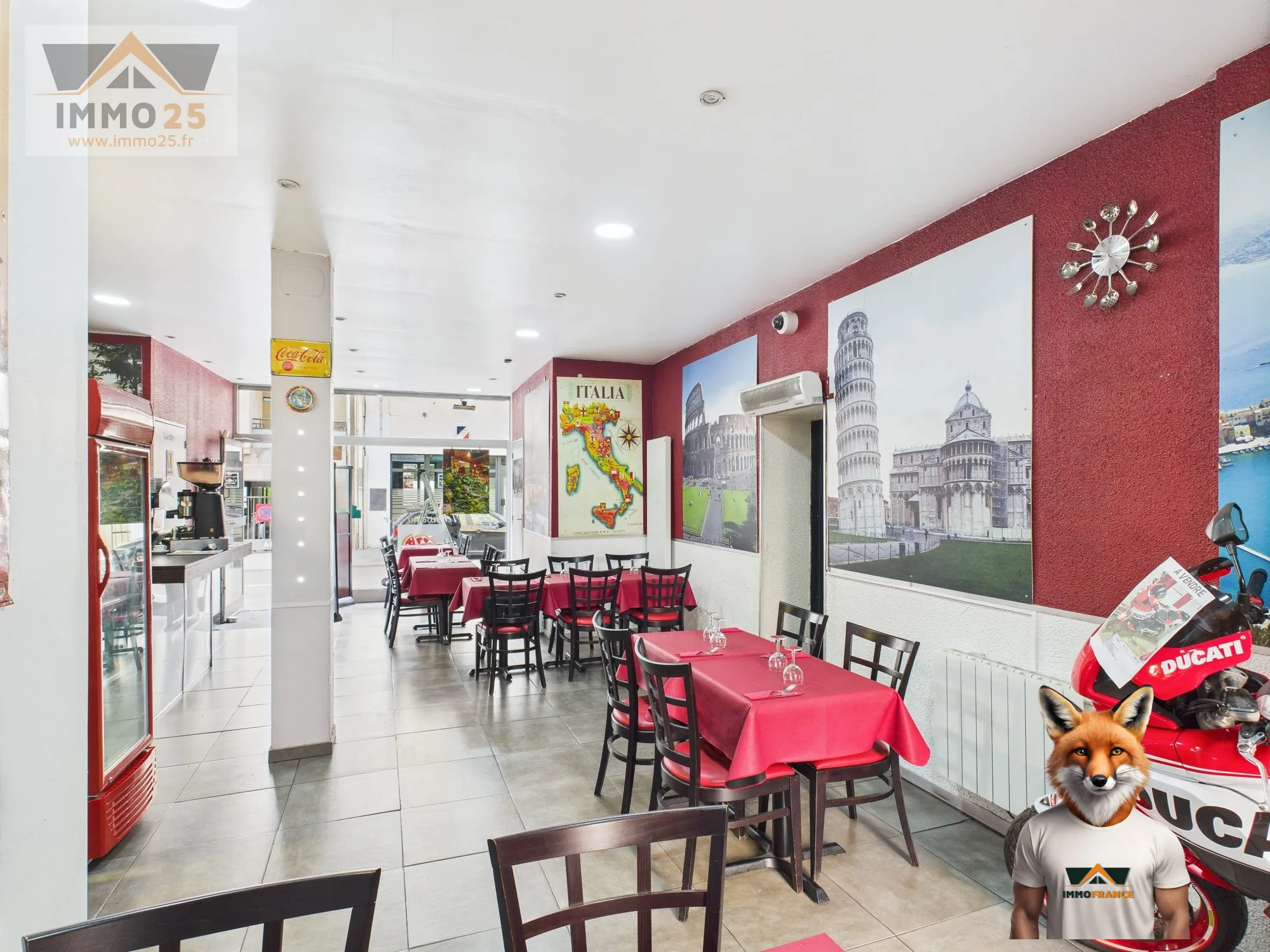 Fonds de commerce à vendre à Besançon - Restauration avec terrasse et parking 