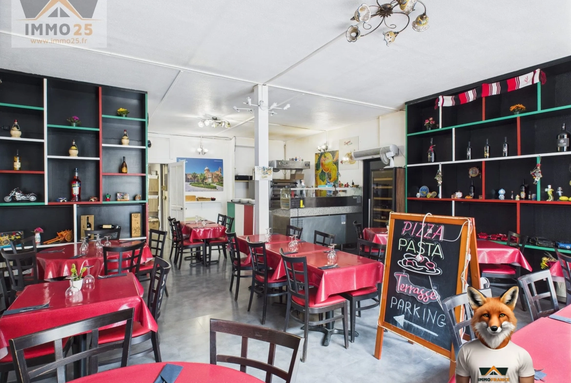 Fonds de commerce à vendre à Besançon - Restauration avec terrasse et parking 