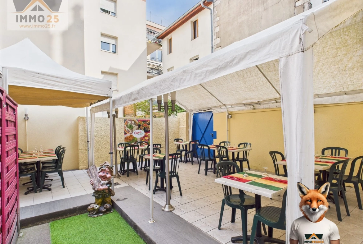 Fonds de commerce à vendre à Besançon - Restauration avec terrasse et parking 