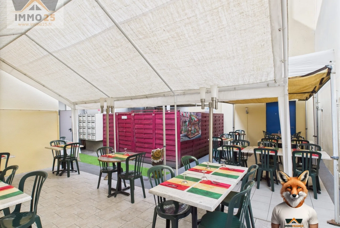 Fonds de commerce à vendre à Besançon - Restauration avec terrasse et parking 